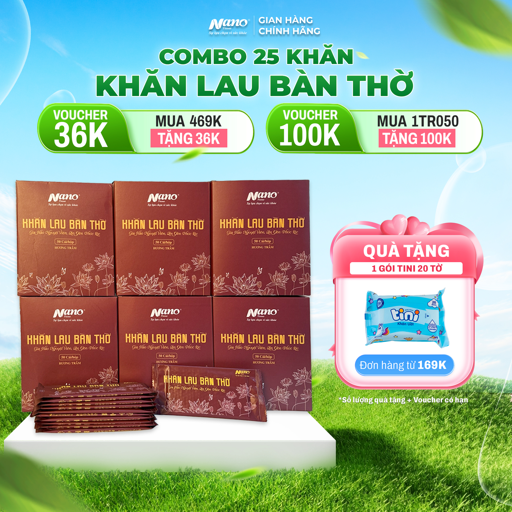 Khăn Lạnh Bao Sái